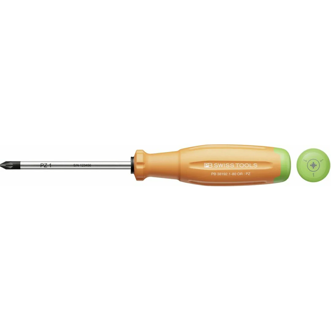 PB Swiss PB 38192.1-80 OR SwissGrip Evo screwdriver for PZ - PZ1