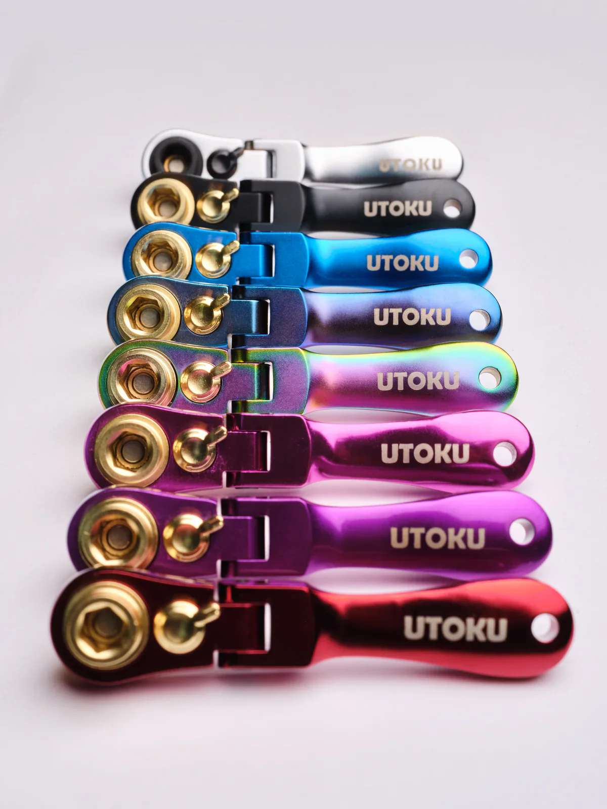 UTOKU TOOLS mini ratchet - New Indigo Titanium Plated - Image 5