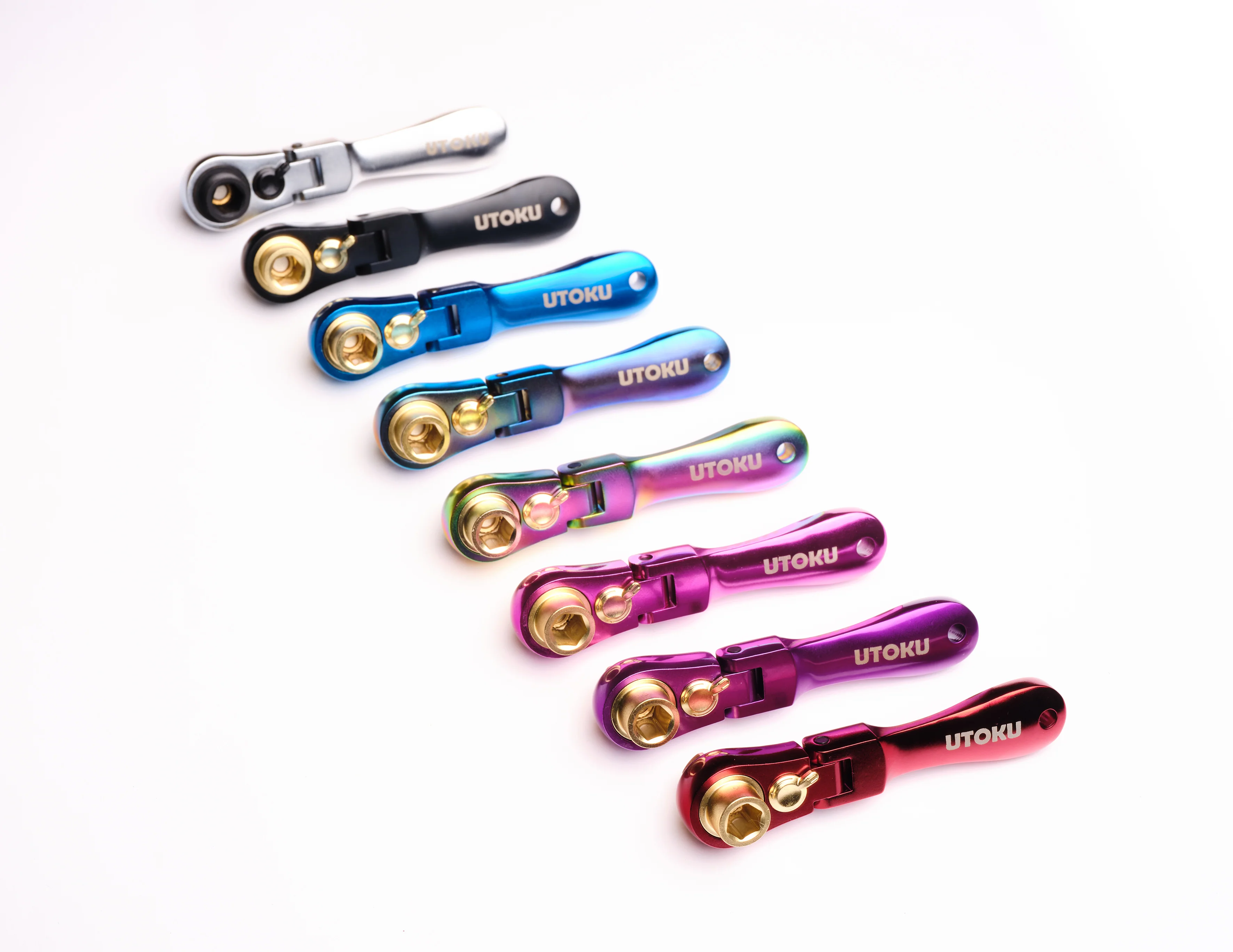 UTOKU TOOLS mini ratchet - Titanium plated special edition - Image 4