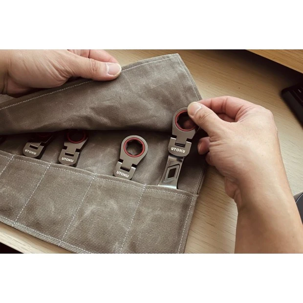 UTOKU waxed cotton tool roll (Long type) - Image 4