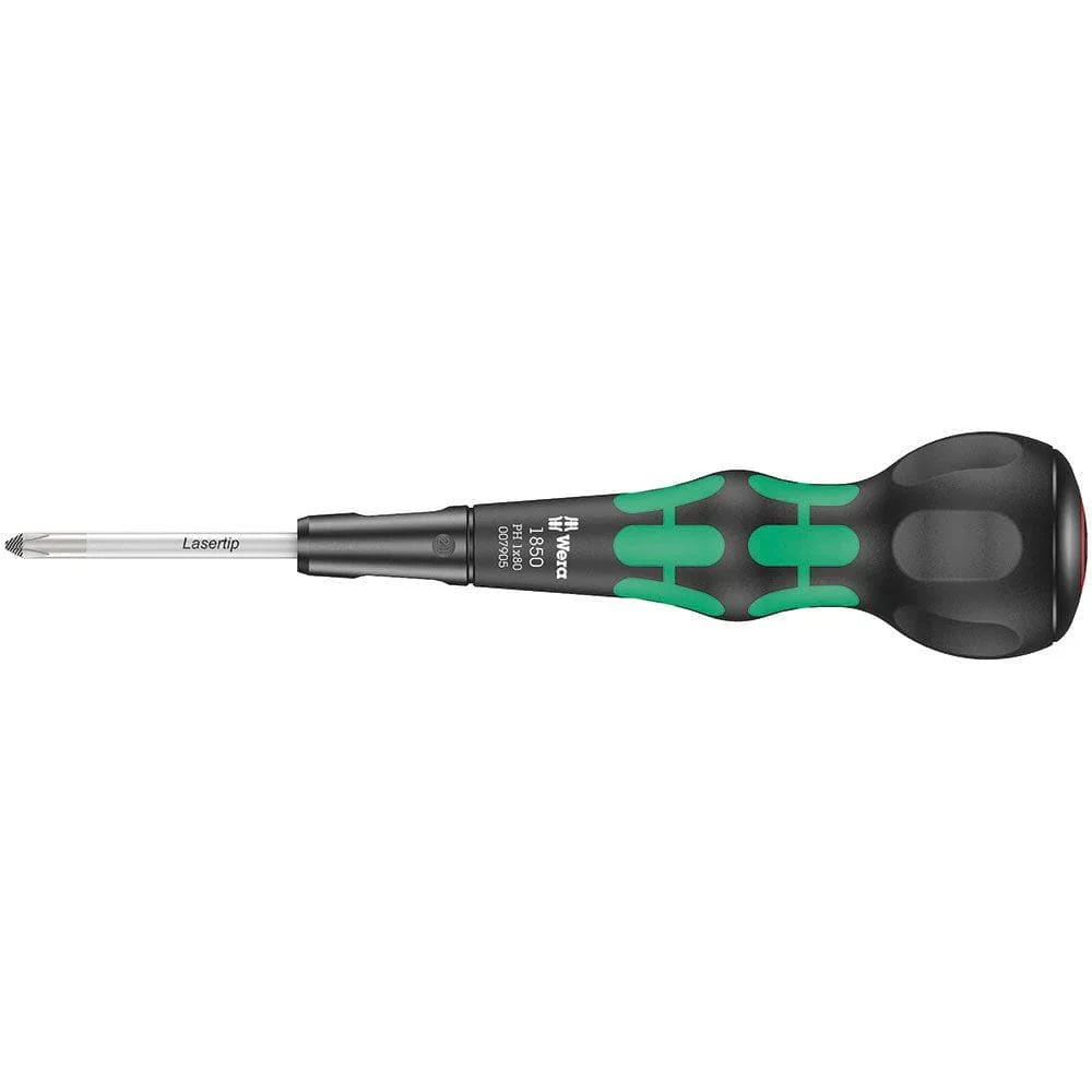 Wera 1850 Ball Grip Laser Tip Driver Green